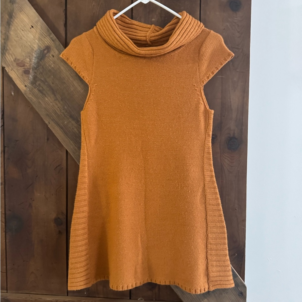 Sparrow Anthropologie Orange Knit Vest